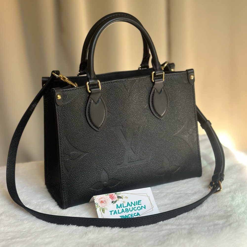 SOLD Louis Vuitton Onthego PM Empreinte Leather Noir/Black